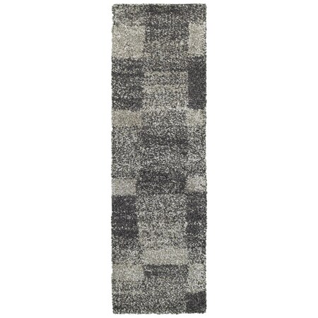Oriental Weavers Area Rugs, Henderson 531Z1 2X8 Runner - Grey/ Charcoal-Polypropylene H531Z1068230ST